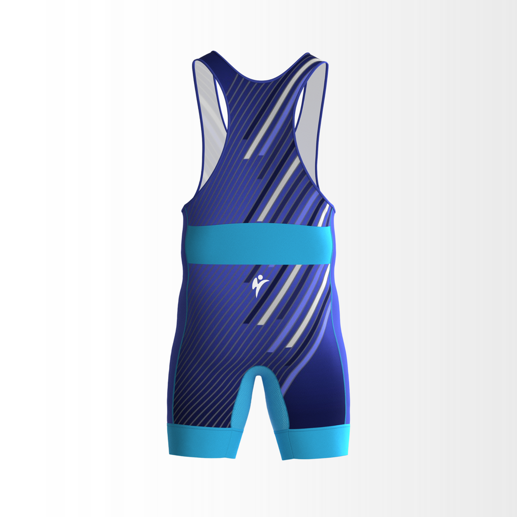 Gorring Brawl Singlet FadX Liner Bleu Maillot de Lutte