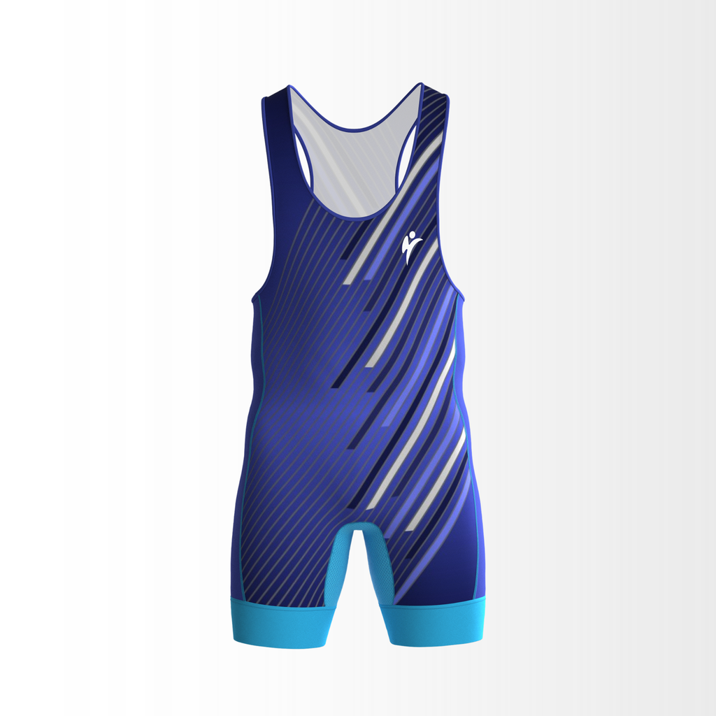 Gorring Brawl Singlet FadX Liner Bleu Maillot de Lutte