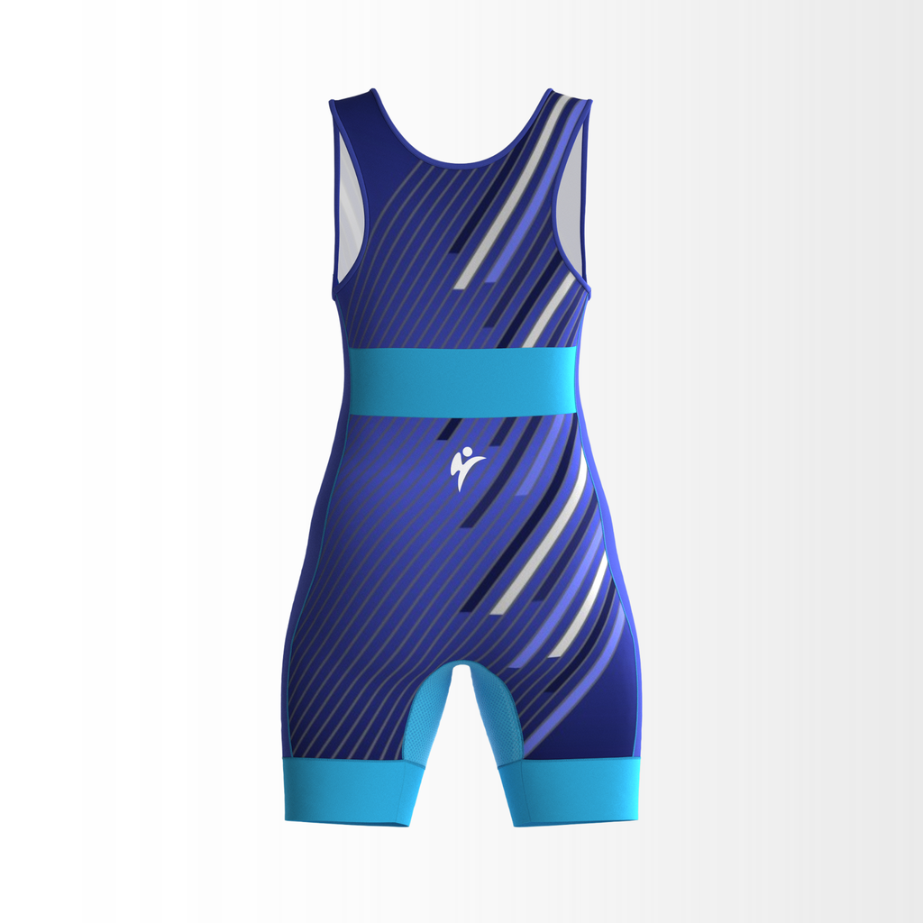 Gorring Brawl Singlet FadX Liner Bleu Maillot de Lutte