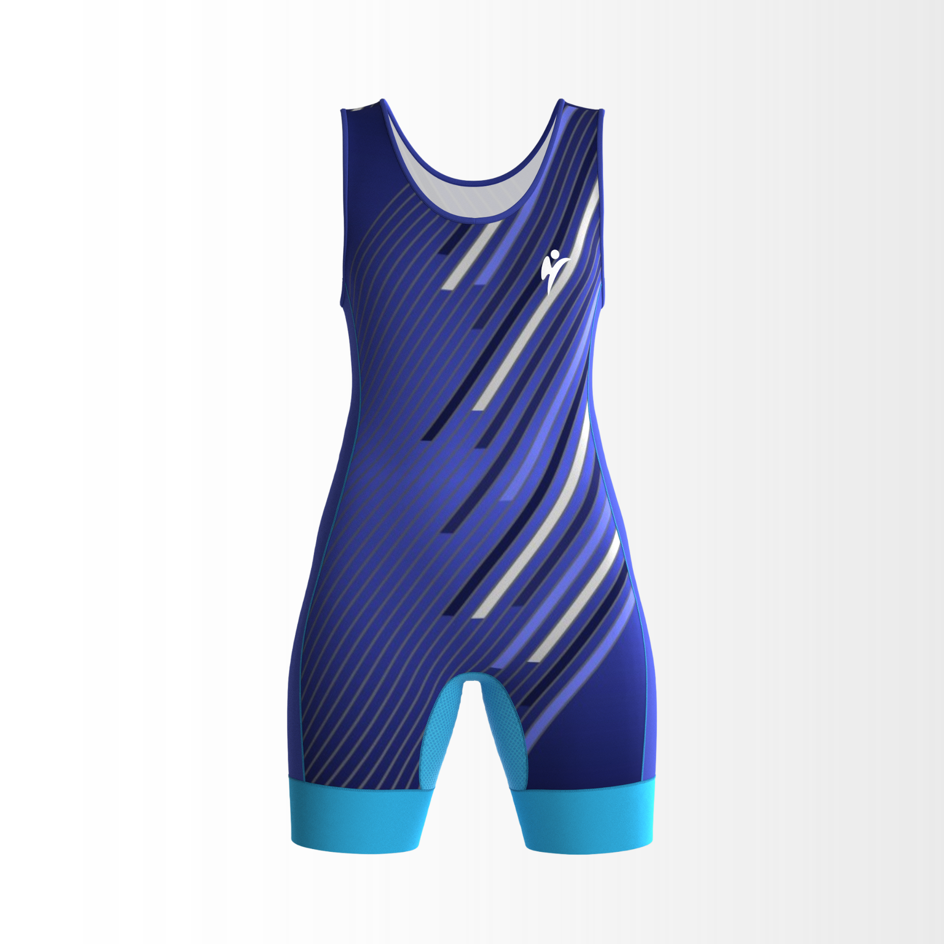 Gorring Brawl Singlet FadX Liner Bleu Maillot de Lutte